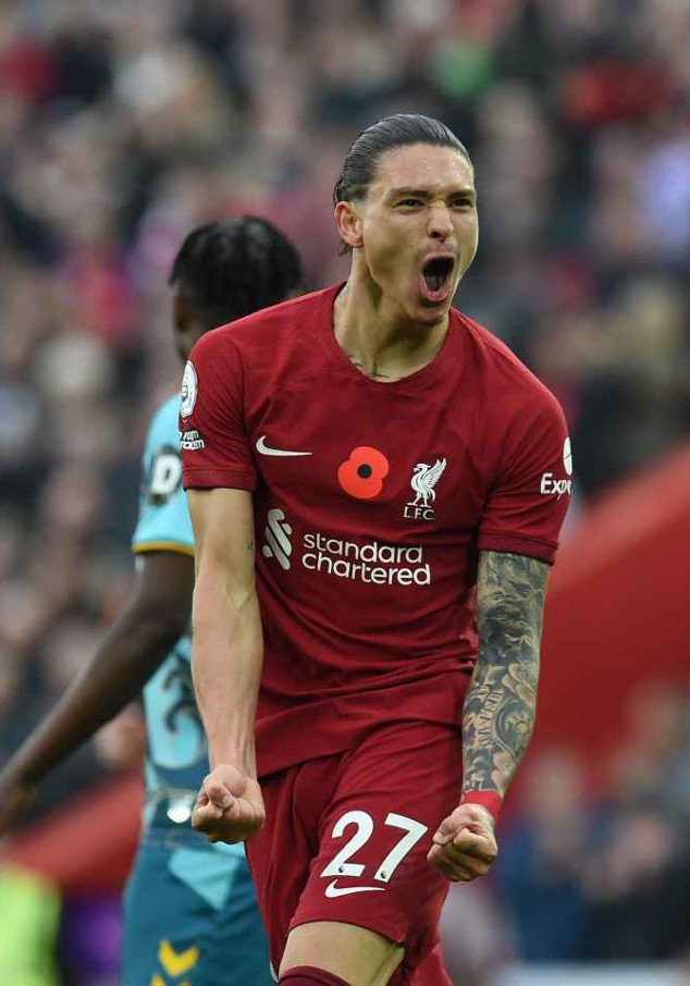 Footballer gesturing happily